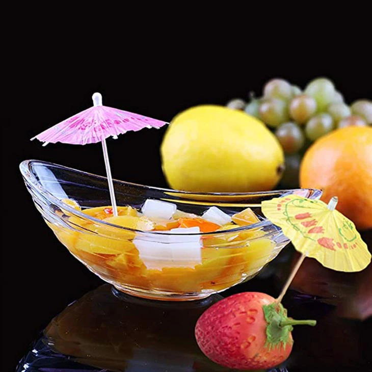 Estick Food Decoration KTV Decorated Mini Ornament Fruit Toothpick Umbrella With Custom Logo