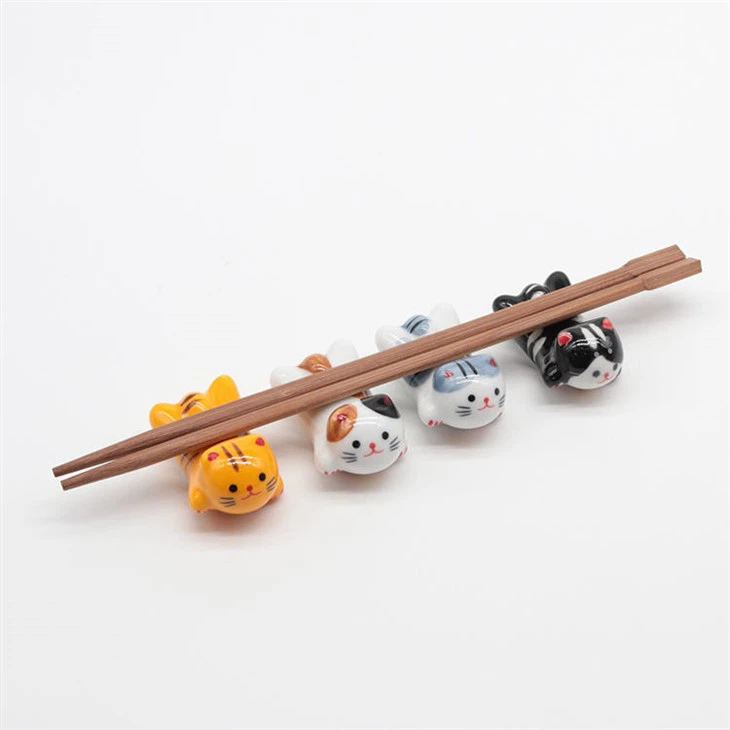 Estick Japanese Elegant Design Non-Slip Stand Chopsticks Rest Holder Sets Ceramic Chopstick Holder For Kids